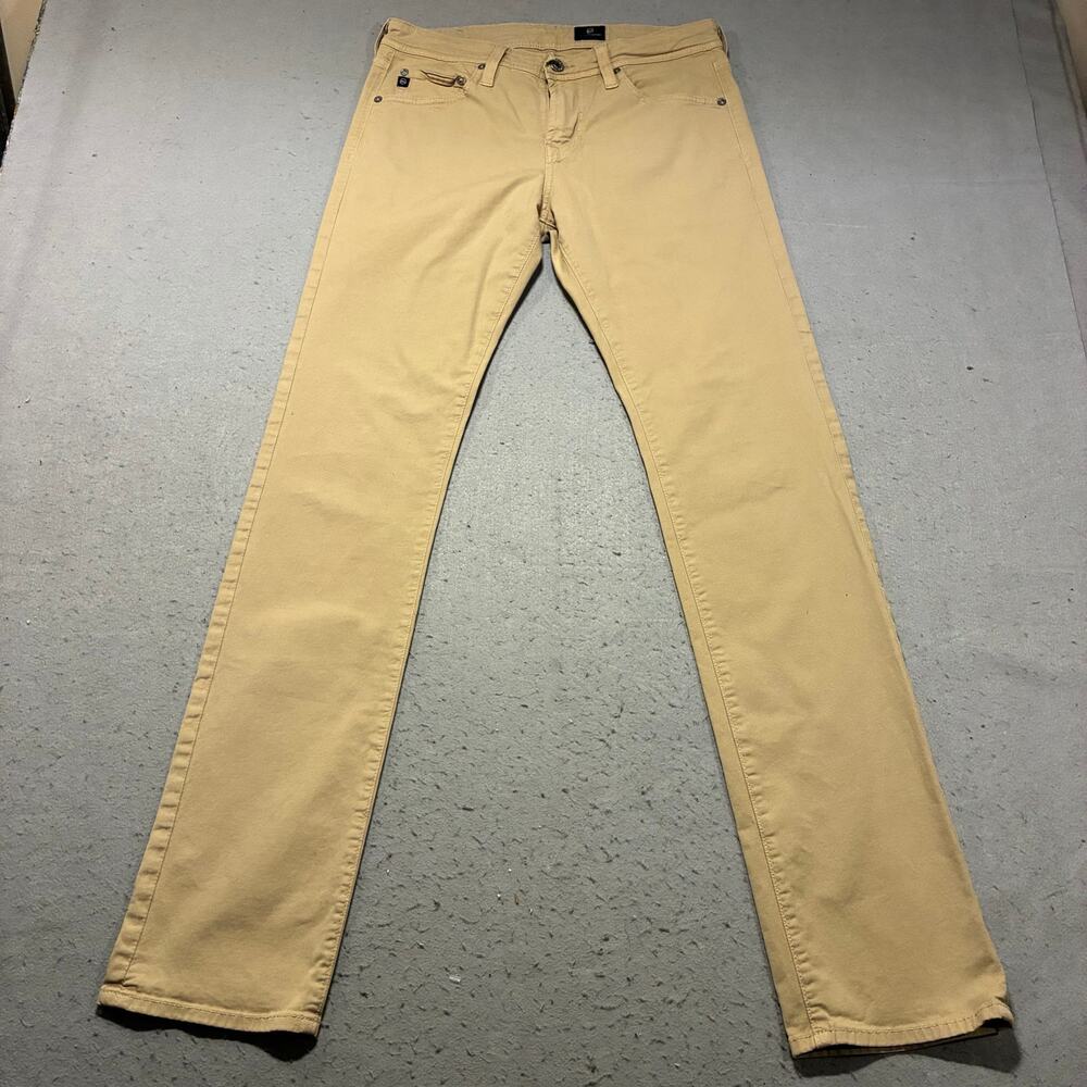 AG The Matchbox Denim Pants Mens 30 Tan Chinos Slim Straight Stretch